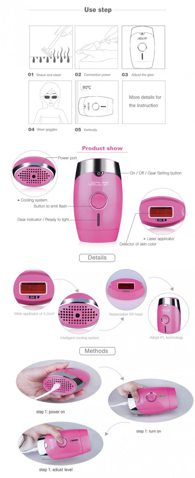 Lescolton T002 Laser Hair Removal Machine For Home Use