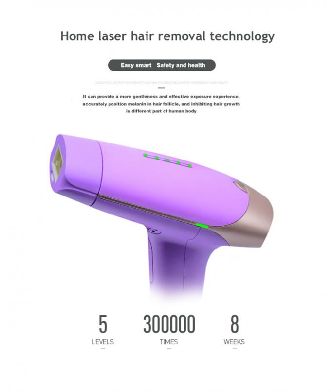 300000 Shots Home Laser Hair Removal Machine With 5 Intensity Modes