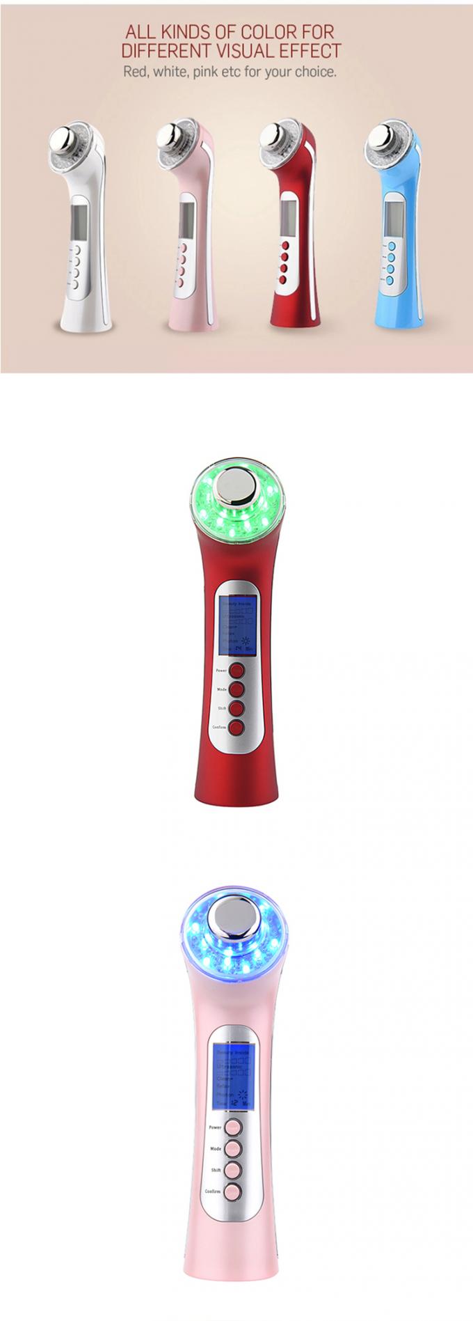 Electric Photon Ultrasound Beauty Machine Facial Skin Tightening With Led Light