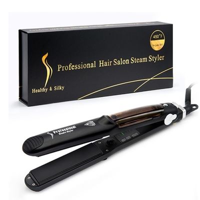 Infrared Nano Titanium Flat Iron Automatic Steam Hair Straightener