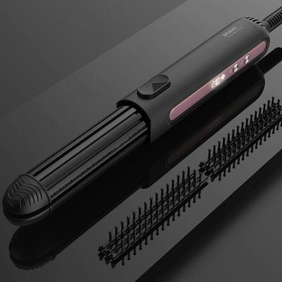 3-in-1 Hair Straightener Curling Iron Ionic Ceramic Hot Brush Styler Hair Straightening Tools Styling Salon