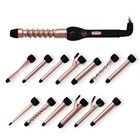 Interchangeable Long Barrel Curling Iron Hair Straightener Brush Rotating